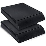 Liquid Stands Studio Monitor Sound Isolation Pads - 6"-8" High-Density Foam Pads Prevent Vibrations - Angled Speaker Riser