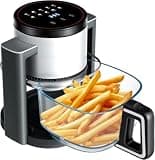 Glass 4.7Qt Airfryer, Nontoxic, 10-in-1, RapidCrisp, EasyClean