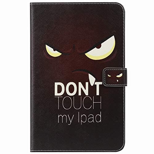 Ougger Case for Samsung Galaxy Tab A 8.0 (2018) T387 Flip Case Cartoon Printing Premium PU Leather Wallet Cover Card Slot Stand-View Function Magnetic Bumper Holster Cover for Galaxy Tab A 8.0 2018
