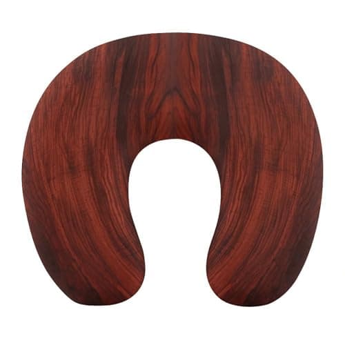 FekiLoot Red Wood Travel Pillow,U Shaped Office Napping Pillow Support Neck and Head Comfortable Travel Neck Pillow U Shape Sleeping Essentials for Long Haul Flights