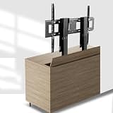 UIYTJRT LCD TV Frame Floor Stand - Tv Lift Mechanism with Remote, for 55" - 120" TVs Up to 130kg/286lb, Adjustable TV Mount Bracket, Dual Motor Lift Stroke 150cm/59.0inch Tv Motorized Lift,
