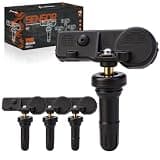 A-qrenium 433MHz Pre-Programmed TPMS Sensors Set of 4 Tire Pressure Monitoring Sensor Compatible with Chrysler, Dodge, Jeep, Fiat Replace#56029398AB, 56029400AE, 68406537AA