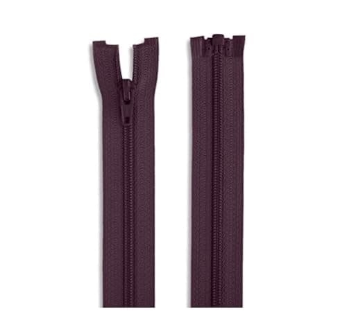 Lightweight Separating Zippers for Formal Wear & Sweaters | 24" Inches Long (Eggplant)