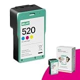 Nelko 520 Genuine Color Ink Cartridges, 2.0 High-Yield Ink Cartridge Compatible with PP01 & PP03 Photo Printer, Water Oxidation-Proof, Photo Printer Cartridge for PP01 Photo Printing, for Home&School