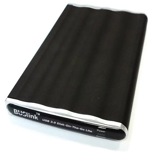 Global Silicon Electronics Buslink USB 3.0 Disk-On-The-Go External Slim Portable SSD Drive 500G