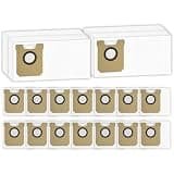 (16 Pack) RV50 Pro Omni Replacement Dust Bags Compatible With Tapo RV50 Pro Omni Robot Vacuum Cleaner, Disposable Vacuum Bag Accessories, Dust Bag, Canister Bags, Filter Bags