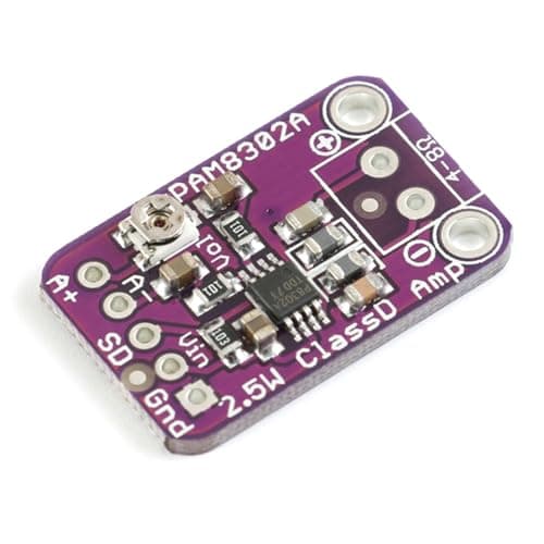 PAM8302A Low Standby Current Class D Amplifier Module Including Onboard Potentiometer and Filterless Design Filterless Amplifier