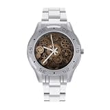 NTVOWPZO Three-Hand Analog Stainless Steel Watches for Men Easy Reader