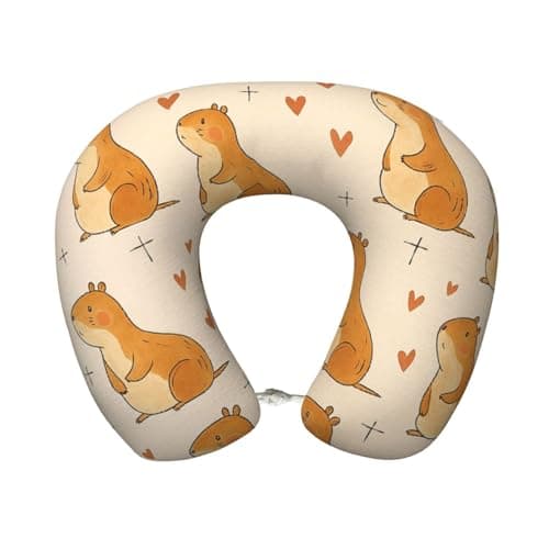 Cute Gopher and Heart U-Shape Memory Foam Pillow Neck Removable and Washable Travels Pillows
