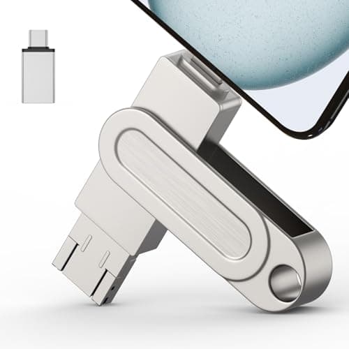 512GB Qainerly Photo Stick for Phone Flash Drive,4in1 Memory Stick for Photos and Videos USB Stick External Storage Compatible for iPhone/iPad/Android/PC