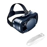 VR Headset, Virtual Reality 3D Glasses for Cell Phone with Controller, Immersive 3D Movie and AR Game, Adjustable Fit, Compatible with 5-7 in Phones, 4.7 x 1.7 x 1.3 in / 12 x 4.4 x 3.3 cm