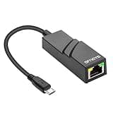 Micro USB OTG Ethernet Adapter for Raspberry Pi Zero, Android Tablets (6.0+) & Phones, Samsung Galaxy Tab Pro 10.1 - USB to RJ45 Wired LAN Network Adapter