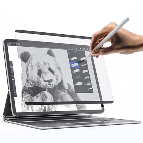 DuaTang Paper-Feel Magnetic Screen Protector for iPad Pro 11 M4 2024 (5th Generation), Anti Glare & Detachable & Reusable Matte Film, Designed for Drawing, Writing - 2-Pack
