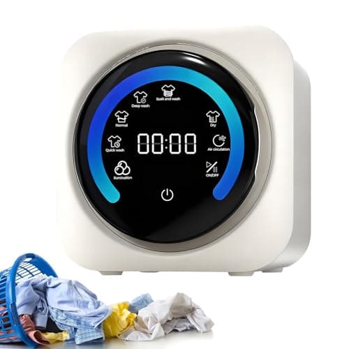 Fully Automatic Wall-Mounted Mini Washing Machine, Small Underwear Washer-Dryer Combo, 3kg Capacity, Compact, High-Temperature Drying, Suitable for Dormitories and Vacation Apartments. Desktop