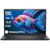 Dell Pro 15 Essential Laptop, Intel Core 3 100U up to 4.7GHz, 32GB DDR5 RAM, 1TB PCIe SSD, 15.6" FHD 120Hz Display, WiFi 6, Windows 11 Pro, USB-C, Business Laptop Computer, Carbon Black