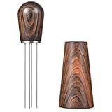 OBKSEB Espresso Coffee Stirrer, Stirring Tool For Distribution, Natural Wood Handle And Stand