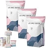 No-Pump Vacuum Storage Bags – Press & Seal, Large Cube Vacuum Storage Bag, Space-Saving & Dust-Free, for Comforters Bedding Clothes, Closet Organizer (Large,3Pcs)