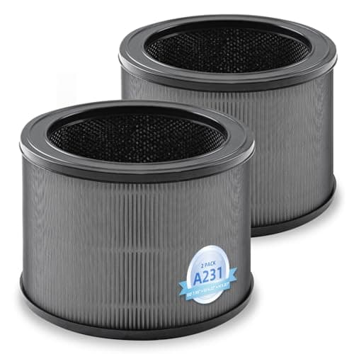 A231 A230 Replacement Filter Compatible with Winix A231 A230 Size O Air Purifier, Size O, 1712-0100-00 Air Cleaner,3-in-1 Filter(2pack)