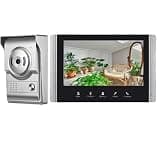ONMYJFD Visual Intercom Doorbell Color Wired Video Door Phone Residential Outdoor IR Camera Rainproof Unlock