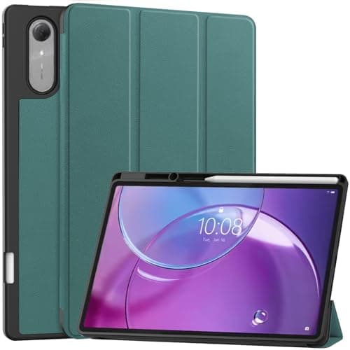 YRH Case for Lenovo Idea Tab Pro (Gen 2) 13-inch 2026, TB390FU, with Pen Holder, Soft TPU Back Tablet Cover Case with Auto/Sleep (Dark Green)