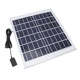 Vistreck 20W Portable Monocrystalline Solar Panel Charger for Outdoor Cam & Travel - & Lightweight