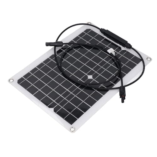 Fesjoy Small Solar Panel Flexible 18V 15W Multi Function Kit for Automatic Gate Chicken Coop Boat, Excellent Weathering Resistance, Monocrystalline Silicon Material