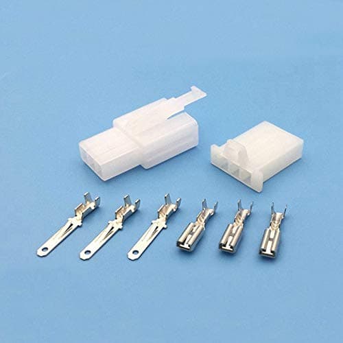 Davitu 2.8 3Pin Male Female Abutting Joint Plug Plastic Shell Connector 3P Electric Motorcycle Terminal 100pair