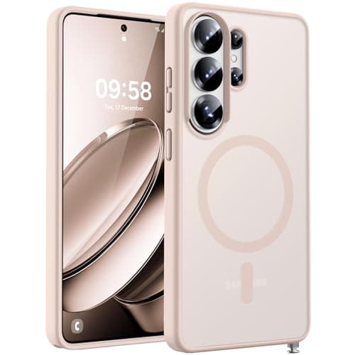 TOCOL for Samsung Galaxy S26 Ultra Case, Built-in Magnetic Ring, Drop Protection, Slim Translucent Matte Phone Case for Galaxy S26 Ultra 6.9 inch (Desert)