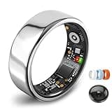Smart Ring for Women Men,Fitness Tracker Ring,Heart Rate,Blood Oxygen,Step Tracker,Sleep Tracker,Meditation Assistance,No Subscription Fee,IP68 Waterproof,2026 New mother s day gifts for mom(Silver 8)