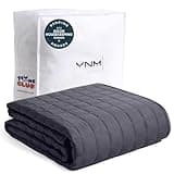 YnM King Size Weighted Blanket for Adults (88x104 Inches, 20 Pounds, Dark Grey), Exclusive Smallest Compartments with Glass Beads, Heavy Bed Blanket for Two Persons of 90~160lbs on Queen or King Bed