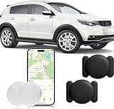 GPS Tracker for Vehicles, 2PCS Portable GPS Tracker, Real Time Magnetic GPS Tracking Device,Full Global Coverage Location Tracker for Kids,Dogs,Trucks/Person,No Subscription Required, Black