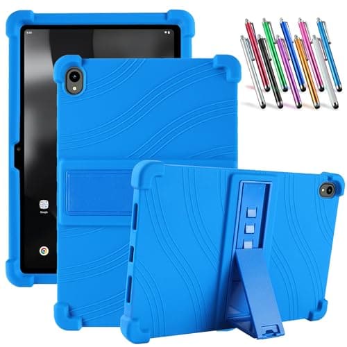 elitegadget Case for onn 8.1" Core Tablet (2026 Model) - Soft Slim Lightweight Protective Silicone Stand Cover Case and 1 Random Color Stylus (Blue)