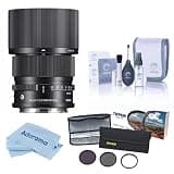 90mm f/2.8 DG DN Contemporary Lens for L Mount, Bundle with 55mm Essential Filter Kit, Cleaning Kit and Cleaning Cloth