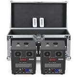 2 Pack 700W Stage Machine with Flight Case,White