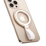 andobil [2026 Unrivaled Stability] Magnetic Phone Grip Holder for MagSafe Ring Stand Holder Kickstand Compatible with MagSafe Accessories for iPhone 17 Air 16 Pro Max Plus 15/14/13/12&Android,Rosegold