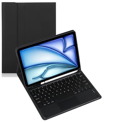Keyboard Case for Samsung Galaxy Tab Active5 Pro/4 Pro/Active Pro 10.1-inch, Detachable Bluetooth Keyboard Cover with Pen Holder, Protective Case for SM-X350/T630/T540 (Touch Pad)