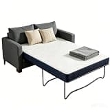 Lunarflex 4 Inch Queen Size Sofa Bed Mattress – Gel Memory Foam for Pull Out Couch, Washable Cover & Non-Slip Base, Cooling & Comfort, Ideal for Apartments, RV,Guest Room, 72"x58"x4"