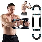 HOTWAVE Twister Arm Exerciser,Adjustable Spring Workout Bar, Forearm Triceps Chest Enhanced Exercise Strengthener,Portable Home Fitness Equipment