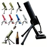 LVPETALIZE Mortar Bottle Opener Beer Bottle Cap Launcher Tube Heavy Duty Tactical Cap Launcher Hands Free Funny Beer Bottles Opener for Bars Desks Shelves (For 300-330ML White)