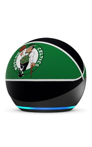 Amazon Echo Dot (newest model) | Officially Licensed NBA Limited-Edition | Boston Celtics