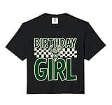 NBA Milwaukee Bucks Birthday Girl Checked Logo Comfort Colors Crop Top