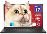 Dell DC15250 15.6" Touchscreen Laptop 2026, Intel i7-10 Cores (Up to 5.00 GHz), 16 GB DDR5 RAM 1TB SSD, FHD LED 220 Nits Anti-Glare, Black, Ai Copilot Key, Wi-Fi6, Webcam, Windows 11 Pro, Mouse, Hub