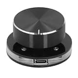 YUEHISY USB Volume Control Knob for Android System PC Multimedia Type C External Media Adjustment Controller RGB Light