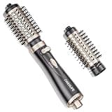 DAILYLIFE Rotating Hair Dryer Brush, Spinning Hair Dryer Brush with 2 Brushes (1.5" & 2"), Styler Volumizer，24K Gold Color