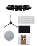 Velds 19PCS Replacement Parts Kit Compatible V50 PRO Robot Vacuum, Main Brush, Side Brushes, Rotary Mop Pads, Station HEPA Filters, Filter Sponges and Dust Bags Accessories Set