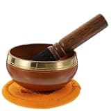 FESTFENDS Metal Singing Bowl for Meditation with Mallet and Cushion Copper Yoga Singing Bowl for Relaxation and Mindfulness for Meditation Practice
