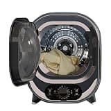 Portable Condenser Dryer, 0.8KG Capacity Compact Electric Laundry Machine with Double-Layer Inner Bucket, Double Temperature Control and Low Noise, 360° Quick Drying, for Individual, Home