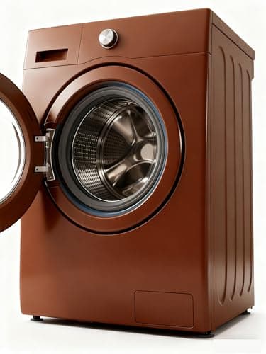Compact Washing Machine, Portable Laundry Washer, Energy Efficient for Home Dorm Use, Earth Tones Styling