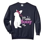 Cute Mum Bunny Gift Design Family Easter Gifts Comfort Colors Adult Sweatshirt