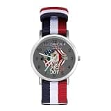 ZMYAPQO American Born Mexican Roots Flag Watches for Men